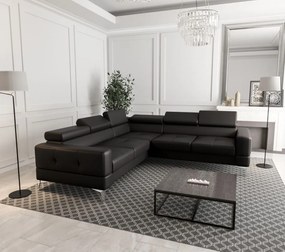 Ъглов диван Soreko Max Eco LTHR-Mauro-Десен