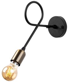 Черна стенна лампа Viraj – Opviq lights