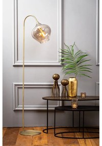 Подова лампа в златист цвят (височина 160 cm) Rakel - Light &amp; Living