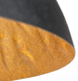 Интелигентен висящ аплик черен със злато 70 см с Wi-Fi A60 - Magna