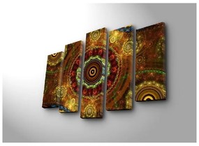 Картина от няколко части Бохо, 105 x 70 cm - Wallity