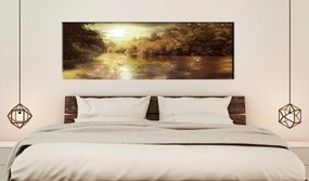Печат върху платно - Тайнствената земя 120x40