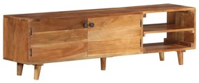 337847 vidaXL ТВ шкаф масивно дърво акация с меден шишам 140x30x40 см
