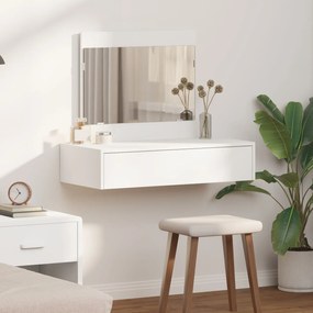 Sonata H стена висяща масичка бяла 83x40x70 см