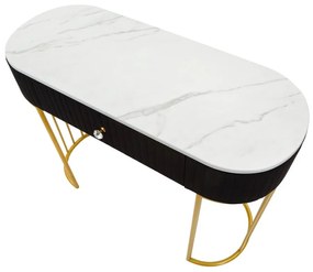 Конзолна маса в черно и златно 43x100 cm Montpellier - Mauro Ferretti