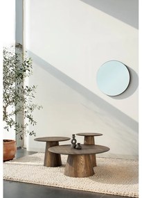 Кръгла странична масичка от масивен дъб ø 40 cm Mushroom – Gazzda