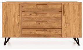 Висок скрин от дъб 182x100 cm Golo - The Beds