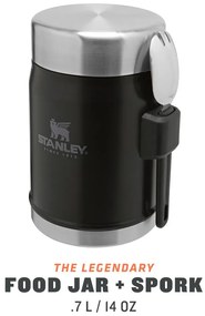 Черен термос за храна от неръждаема стомана 400 ml Legendary Classic Black – Stanley
