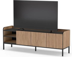 Маса за телевизор от дъбов декор в естествен цвят 160x55x42 cm Adara – Marckeric