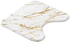 Бял/златист килим за баня 45x45 cm Aquamarbre – douceur d'intérieur