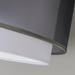 Абажур за висяща лампа от плат черен/бял 47/25 - Duo