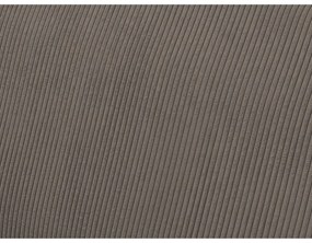 Кафяво-сив сгъваем/с място за съхранение ъглов диван от рипсено кадифе Voltaire – Bobochic Paris