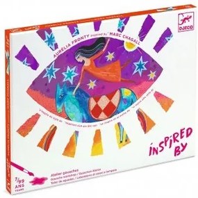 Djeco - Оцветяване с гваш бои вдъхнови се от MARC CHAGALL DJ09380