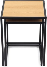 Странични масички в комплект 2 бр. от декор от дъб 38x38 cm Noah – Bonami Essentials