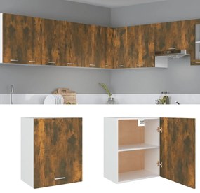 815585 vidaXL Висящ шкаф "Lyon", опушен дъб, 50x31x60 см, инженерно дърво