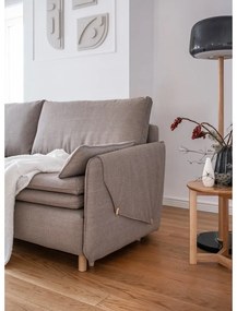 Светлокафяв разтегателен диван 207 cm Simon – Miuform