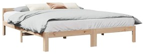 859229 vidaXL Рамка за легло без матрак, 160x200 см, масивна чамова дървесина