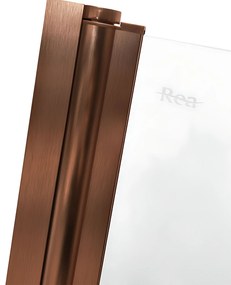 Параван подвижен за вана Rea Agat-2 100 Brush Copper