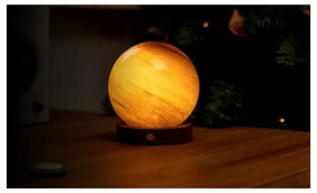 Тъмнокафява светлинна декорация с USB ø 12 cm Sand Storm – Gingko