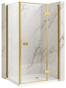 Душ кабина Rea Atlas 120x90 Brush Gold