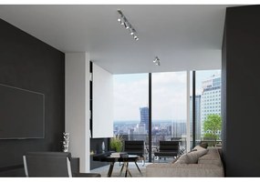 Таванна лампа в сребристо, дължина 45 cm Etna - Sollux