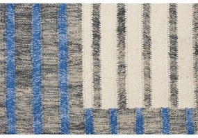 Син/кафяв памучен килим 200x300 cm Hampton – Dutchbone