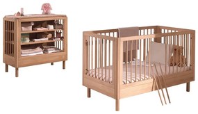 Комплект детски мебели от масивен дъб 2 бр. Forrest – Vipack