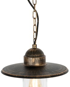 Ръстичен външен окачен аплик антично злато IP44 - Kansas