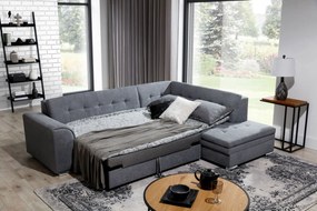 Ъглов диван Pueblo-Right-Gray Dark