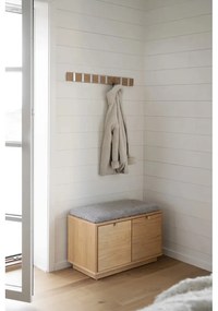 Стенна закачалка от масивен дъб естествена Confetti – Rowico