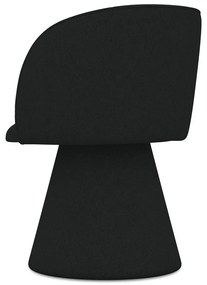 Черен тапициран трапезен стол Maia – Makamii