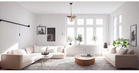 Жълто-черна висяща лампа със стъклен абажур ø 15 cm Cascade - Squid Lighting