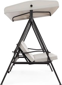 Антрацитна/бежова градинска люлка метална Taurus – Bizzotto