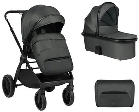 Комбинирана детска количка 2в1 Tiffany KIKKABOO - Dark Grey