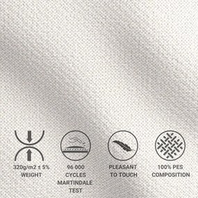 Кремаво боксспринг легло с място за съхранение 200x200 cm Blend – Maison de Rêve