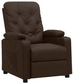3093498 vidaXL Изправящ стол, кафяв, изкуствена кожа
