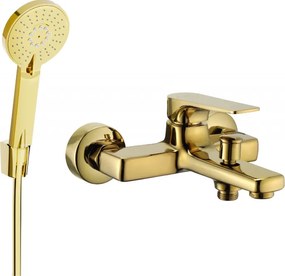 Mexen Lynx R40 душ батерия с душ комплект, злато - 74593R40-50