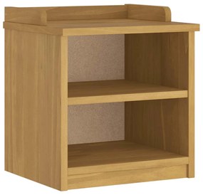 4010443 vidaXL L Пейка за антре SANDNES 45x40x50 cm масивна дървесина бор