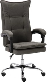 20366 vidaXL Офис стол, сив, текстил