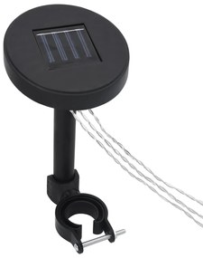 Светещи LED стрингове за беседка със соларен панел
