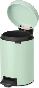 Кош за боклук с педал Brabantia NewIcon 1008835, 3 л, Плавно затваряне, Противоплъзгаща основа, Светлозелен