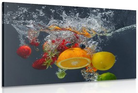 Картина на платно – Плодове във вода