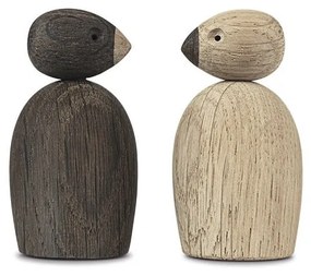 Комплект от 2 статуетки от масивна дъбова дървесина Pair of Sparrows - Kay Bojesen Denmark