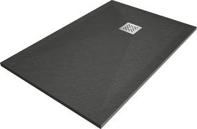 Mexen Stone+ правоъгълна композитна душ кабина 100 x 80 см, антрацит - 44718010