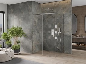 Mexen Omega плъзгаща се душ кабина 120 x 90 см, прозрачна, хром - 825-120-090-01-00