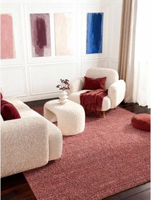 Тъмнорозов ръчно изработен килим от букле 120x170 cm Notting Hill Portobello – Ted Baker