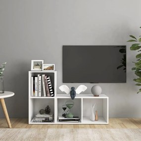 3079943 vidaXL ТВ шкафове, 2 бр, бeли, 72x35x36,5 см, инженерно дърво
