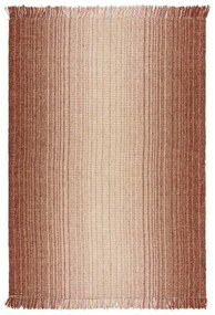 Червен двустранен ръчно изработен килим със смес от юта 160x230 cm Jute Ombre Red – Flair Rugs