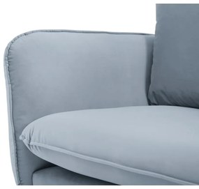 Светлосиньо кадифено кресло Vienna - Cosmopolitan Design