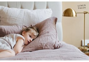 Розов/кафяв ленен чаршаф 180x260 cm Ashes of Roses – Linen Tales